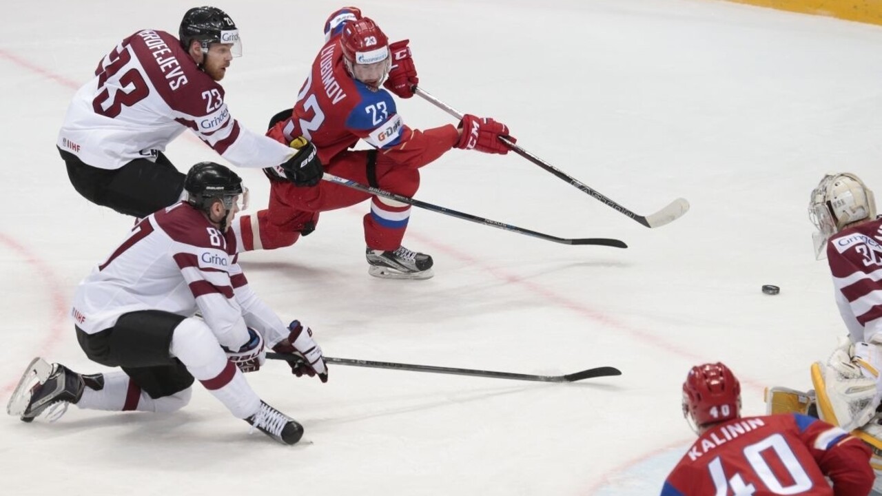 Rusi ľahko zdolali Lotyšov, neinkasovali ani raz