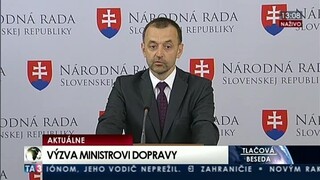 TB M. Ivana o výzve ministrovi dopravy