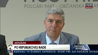 TB predstaviteľov strany Most-Híd po zasadnutí Republikovej rady