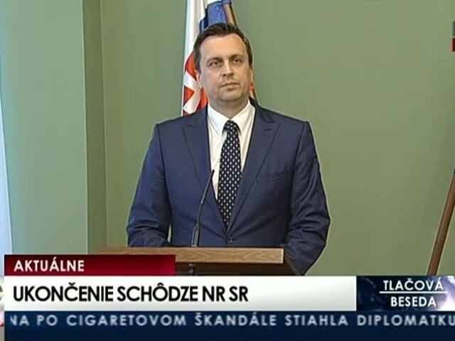 TB A. Danka k ukončeniu schôdze parlamentu