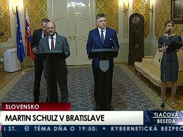 TB M. Schulza a R. Fica po spoločnom stretnutí