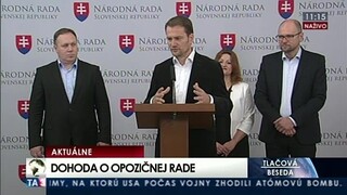 TB strán SaS a OĽaNO-NOVA o podpísaní dohody o Opozičnej rade