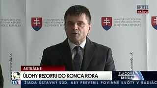 TB P. Plavčana o úlohách rezortu do konca roka