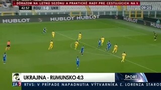 Zápas medzi Rumunskom a Ukrajinou priniesol gólovú prestrelku