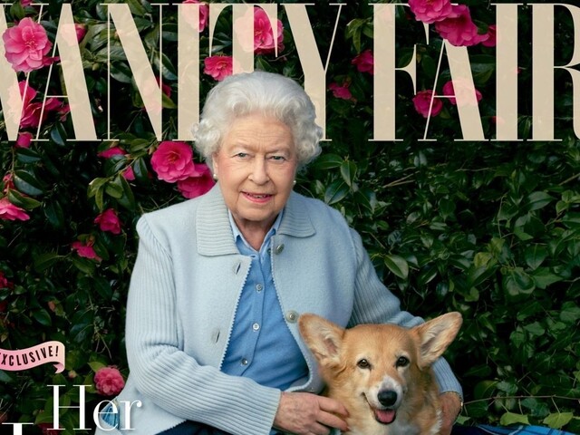Kráľovná Alžbeta je na obálke časopisu Vanity Fair, spoločnosť jej robia psy a ruže