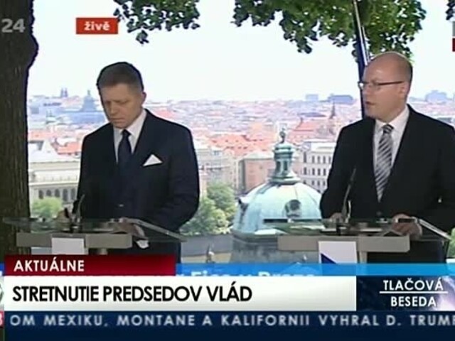 TB R. Fica a B. Sobotku po spoločnom rokovaní