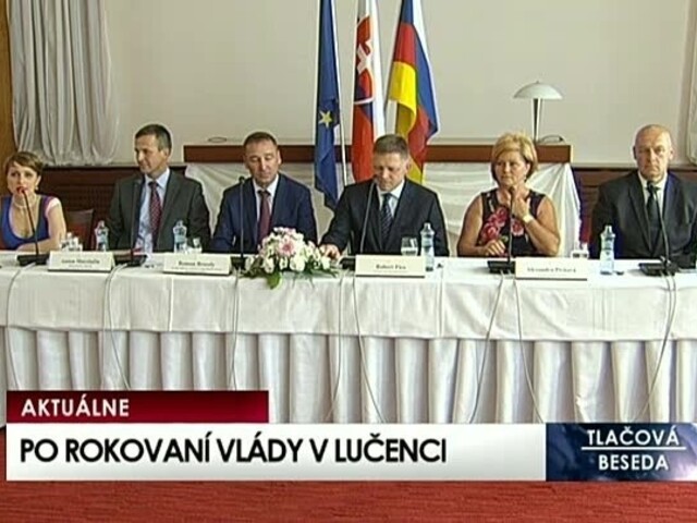 TB po rokovaní vlády v Lučenci
