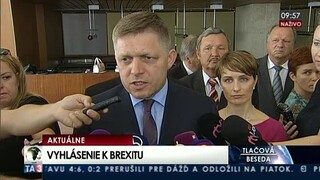 Vyhlásenie predsedu vlády R. Fica k Brexitu