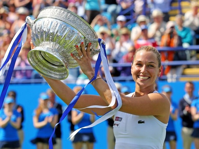 Prvýkrát na tráve. Cibulková sa raduje z titulu v Eastbourne