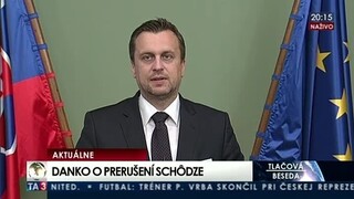 TB A. Danka o prerušení schôdze parlamentu