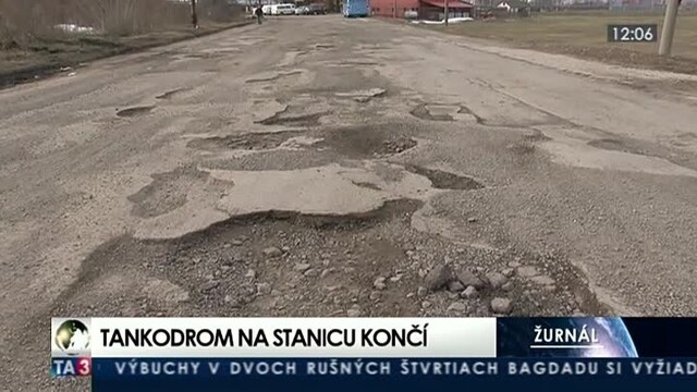Žiarčania sa dočkali, spred stanice mizne tankodrom