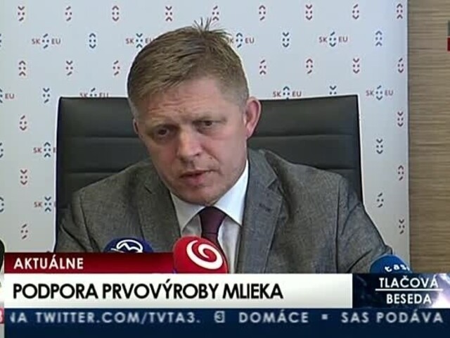 TB R. Fica a G. Matečnej o podpore prvovýroby mlieka na Slovensku
