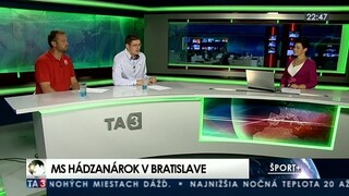 HOSŤ V ŠTÚDIU: J. Beňadik a P. Brunovský MS hádzanárok v Bratislave