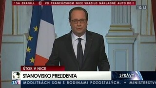 Vyhlásenie F. Hollanda po útoku v Nice
