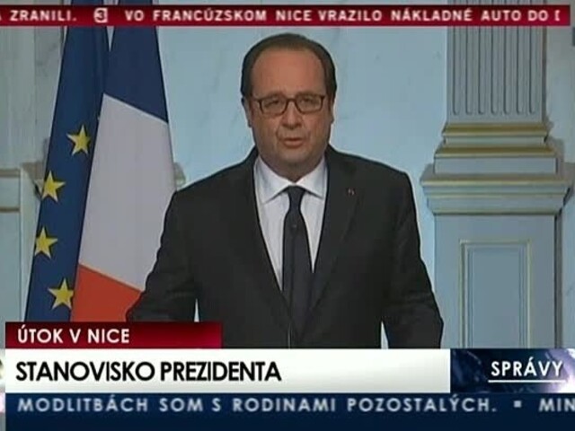 Vyhlásenie F. Hollanda po útoku v Nice