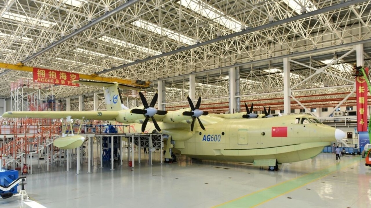 Čína predstavila najväčšie obojživelné lietadlo sveta