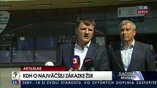 TB predstaviteľov KDH o najväčšej zákazke na slovenských železniciach