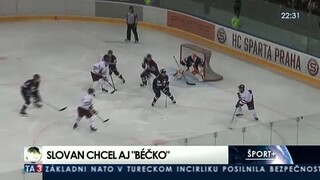 Hokejisti Slovana sa stretli vo federálnom derby so Spartou Praha