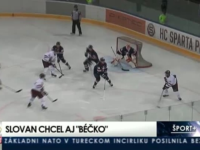 Hokejisti Slovana sa stretli vo federálnom derby so Spartou Praha