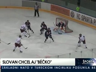 Hokejisti Slovana sa stretli vo federálnom derby so Spartou Praha