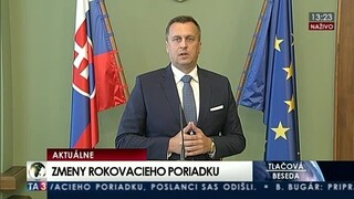 TB A. Danka o zmenách rokovacieho poriadku