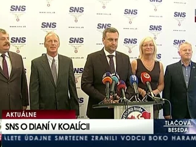 TB strany SNS o dianí v koalícii
