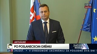 TB A. Danka po poslaneckom grémiu