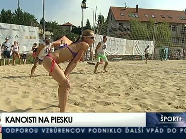 Slalomári na piesku. Naši medailisti z Ria si vyskúšali plážový volejbal