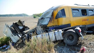 Kamión sa zrazil s vlakom, skončil v záhrade. Zranilo sa 30 ľudí