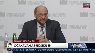 TB M. Schulza počas summitu v Bratislave