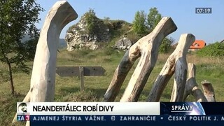 Neandertálec preslávil Gánovce, priťahujú sochárov z celej Európy