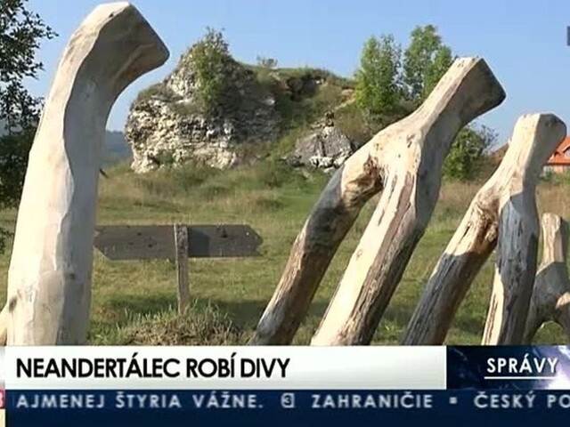 Neandertálec preslávil Gánovce, priťahujú sochárov z celej Európy