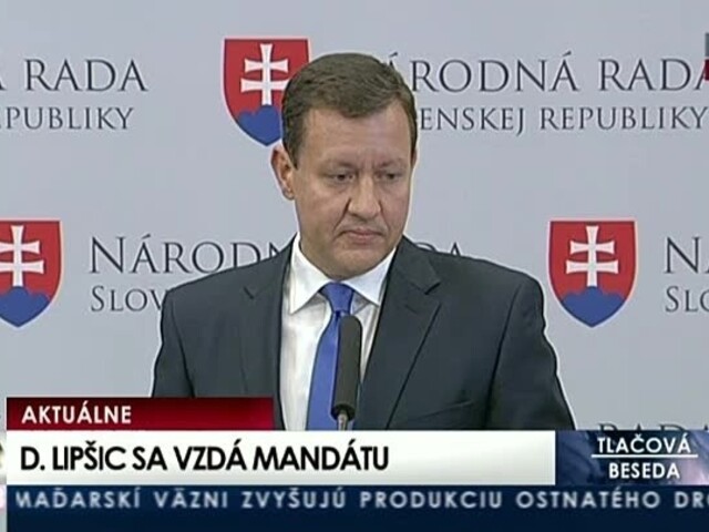 TB D. Lipšica o vzdaní sa poslaneckého mandátu