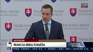 TB E. Tomáša o vyjadreniach poslancov z SaS