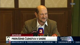 TB B. Zalu o dočasnom odchode zo strany Smer-SD