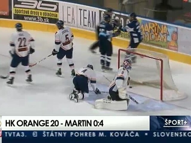 Naša hokejová dvadsiatka podľahla Martinu 0:4