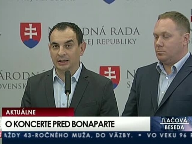 TB R. Vašečku a P. Polláka o koncerte pred Bonaparte