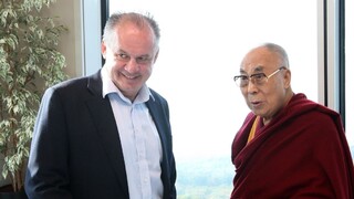 Kiska obedoval s dalajlámom, hovorili o problémoch sveta