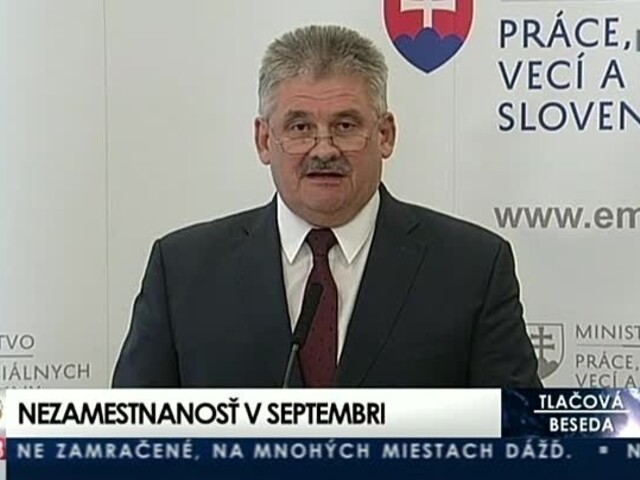 TB J. Richtera o vývoji nezamestnanosti v mesiaci september