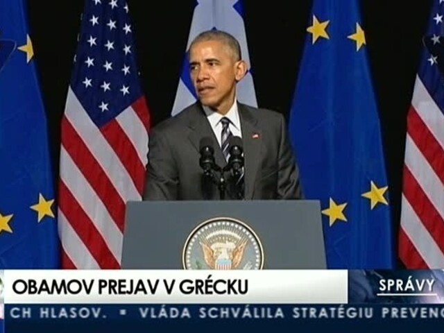 Prejav B. Obamu počas návštevy v Grécku