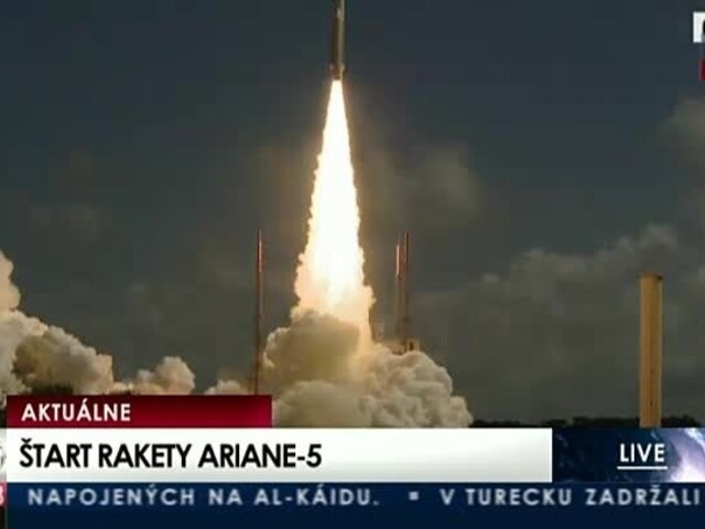 Štart rakety Ariane-5