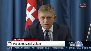 TB R. Fica a M. Lajčáka po rokovaní vlády