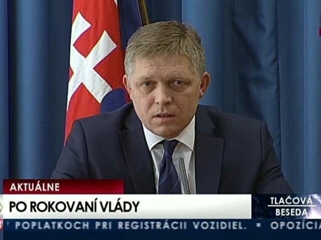 TB R. Fica a M. Lajčáka po rokovaní vlády