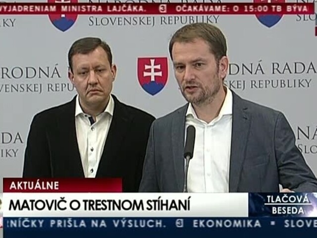 TB I. Matoviča a D. Lipšica o trestnom stíhaní za údajné ohováranie
