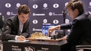 Sergey Karjakin Magnus Carlsen šach 1140 px (SITA/AP)