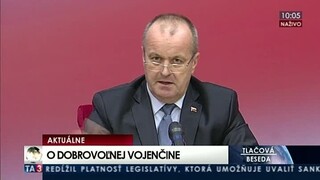 TB P. Gajdoša o projekte dobrovoľnej vojenčiny