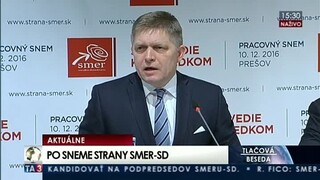 TB strany Smer po skončení pracovného snemu