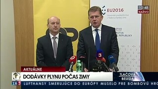 TB P. Žigu a Š. Šabíka o zabezpečení dodávok plynu počas zimy