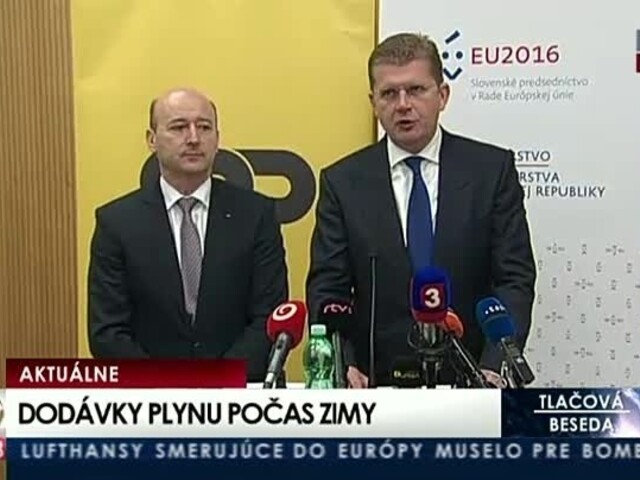 TB P. Žigu a Š. Šabíka o zabezpečení dodávok plynu počas zimy
