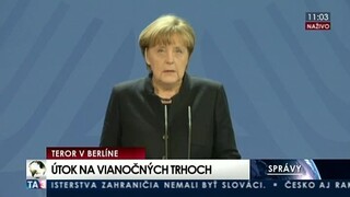 TB A. Merkelovej o útokoch v Berlíne